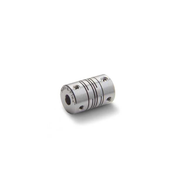 Slit Coupling, Set Screw, Short, Bores 2x1.5mm, OD 6.0mm, Aluminum